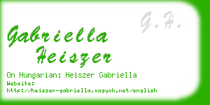 gabriella heiszer business card